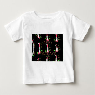 マウすてきスサンタ:おもしろい休日イラストレーション。 ベビーTシャツ