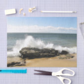 マウイのティッシュペーパーをはねかけるビーチ場面水 薄葉紙 (クラフト)