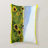 マウイのヒマワリのアクセントの枕 アクセントクッション (裏面(縦))