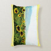 マウイのヒマワリのアクセントの枕 アクセントクッション (正面(垂直))