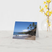 マウイのビーチ カード (黄色い花)