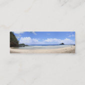 マウイのビーチ- Kokiのハナの名刺 スキニー名刺 (裏面)