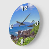 マウイのラナイ ラージ壁時計 (傾斜)