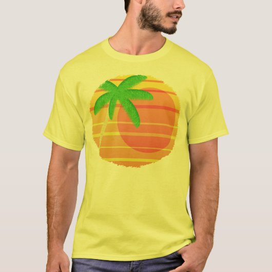 マウイの楕円形の日没 Tシャツ (正面)