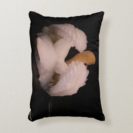 マウイの白鳥のアクセントの枕 アクセントクッション (正面(垂直))