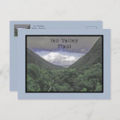 マウイの緑豊かな緑のIAO谷 ポストカード (正面/裏面)