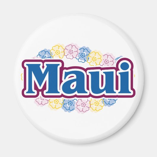 マウイの花 マグネット (正面)