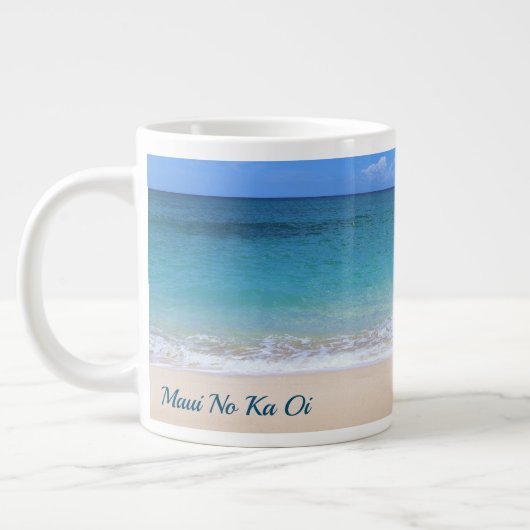 マウイは最高のビーチ ジャンボコーヒーマグカップ (左)