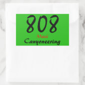 マウイカニエリングステッカー 長方形シール (バッグ)