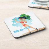 マウイガールコースターセット コースター (左側)