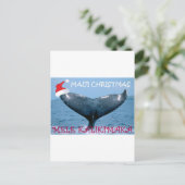 マウイクリスマス「メレカリキマカ」クジラのテールカード シーズンポストカード (スタンド正面)