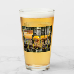 マウイグラフィックス、竹&パアコビーチ、ビールグラス タンブラーグラス