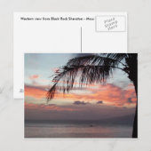 マウイサンセットポストカード ポストカード (正面/裏面)