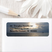 マウイサンセット差出人住所ラベル ラベル (インサイチュ)