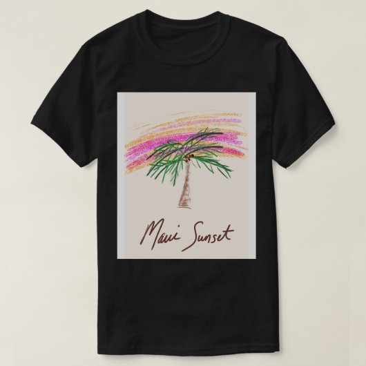 マウイサンセットTシャツ Tシャツ (デザイン正面)
