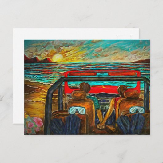 マウイシュノーケリングアットマイルポスト14 ポストカード (正面/裏面)