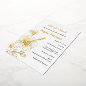 マウイズフォイル結婚招待状 箔招待状 (回転した状態)