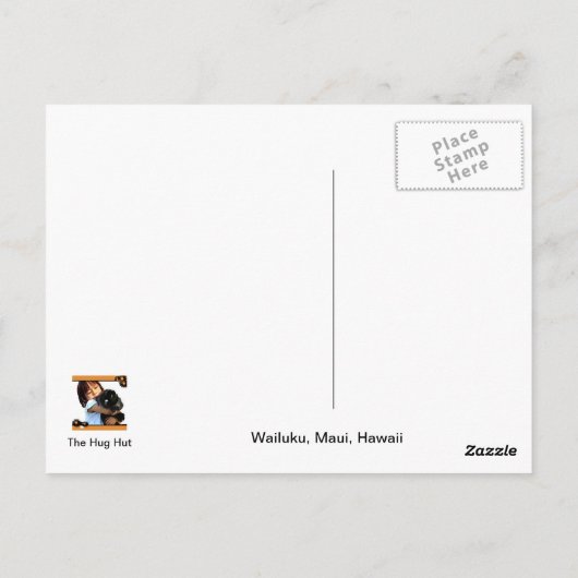 マウイトロピカルプランテーションガーデンズラグーン ポストカード (裏面)