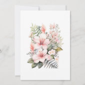 マウイド結婚式招待状ブライダルシャワー 招待状 (裏面)