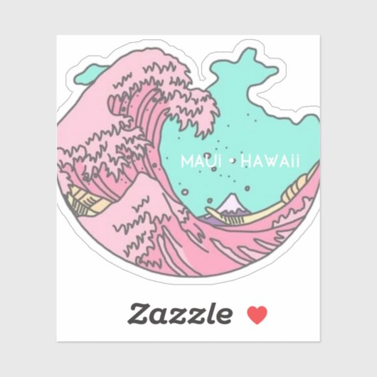 マウイハワイのステッカー シール (シート)