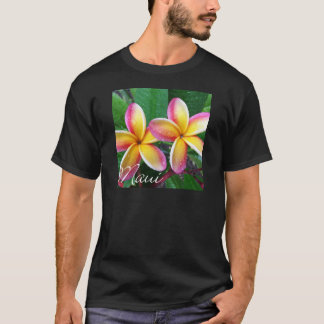 マウイハワイのプルメリアの花 Tシャツ