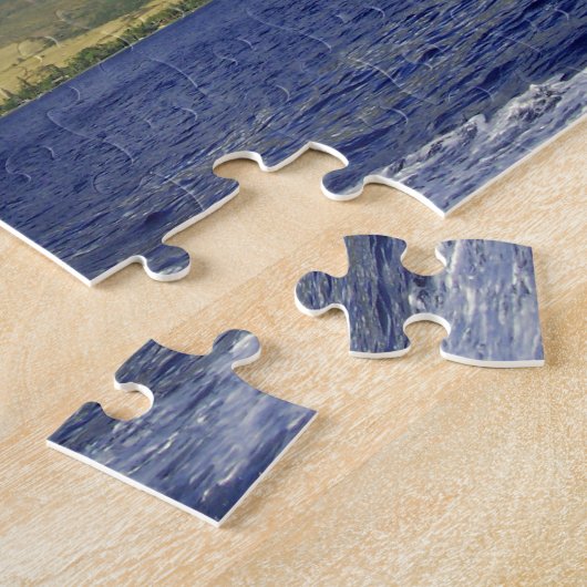 マウイハワイの海岸線 ジグソーパズル (側面)