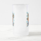 マウイハワイの記念品の島 フロストグラスビールジョッキ (中央)