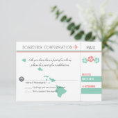 マウイハワイへのRSVPの搭乗券 出欠カード (スタンド正面)