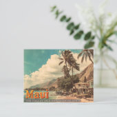 マウイハワイアンアイランドヴィンテージ旅行ポストカード シーズンポストカード (スタンド正面)