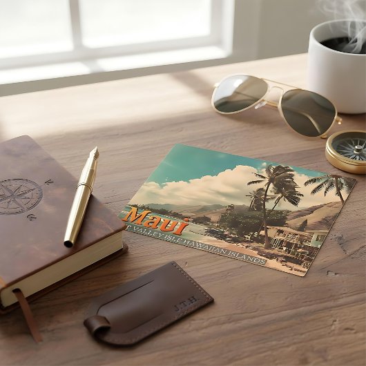 マウイハワイアンアイランドヴィンテージ旅行ポストカード シーズンポストカード