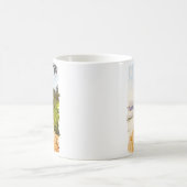 マウイハワイウォーターカラーイラストレーション旅行 コーヒーマグカップ (中央)