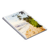 マウイハワイウォーターカラーイラストレーション旅行 ノートブック (右側)