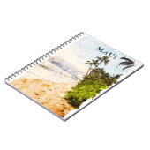 マウイハワイウォーターカラーイラストレーション旅行 ノートブック (左側)