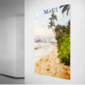 マウイハワイウォーターカラーイラストレーション旅行 ポスター