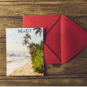 マウイハワイウォーターカラーイラストレーション旅行 ポストカード