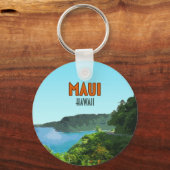 マウイハワイコーストハナロードヴィンテージ キーホルダー (正面)
