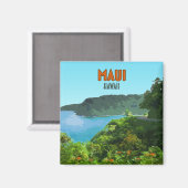 マウイハワイコーストハナロードヴィンテージ マグネット (正面/裏面)
