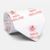 マウイハワイハイビスカスフラワー ネクタイ (ロール)