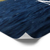 マウイハワイビューティフルマウンテンズ海 ポスター (角)