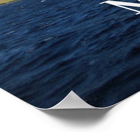 マウイハワイビューティフルマウンテンズ海 ポスター (角)