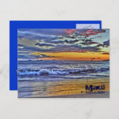 マウイハワイビーチ波はがき ポストカード (正面/裏面)