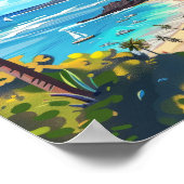 マウイハワイ旅行ポスターアートプリントポスター ポスター (角)