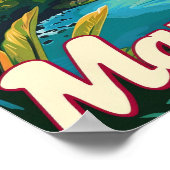 マウイハワイ旅行ポスターアートプリントポスター ポスター (角)