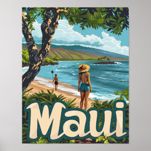 マウイハワイ旅行ポスターアートプリントポスター ポスター