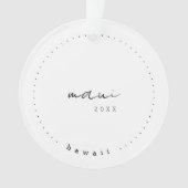 マウイハワイ旅行統一された州シンプル オーナメント (正面)