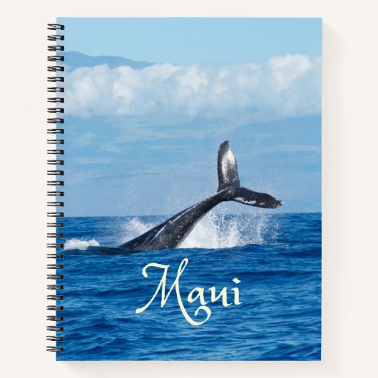マウイハワイ海ホエールテール ノートブック (正面)