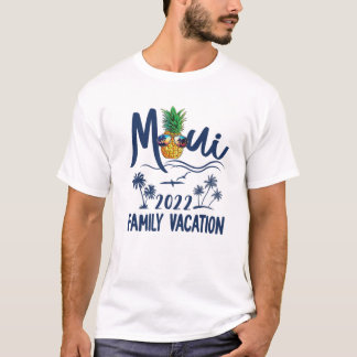 マウイハワイ2022ハワイアンパイナップルファミリーバカチオ Tシャツ