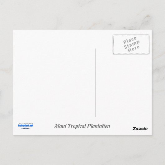 マウイハワイ ポストカード (裏面)