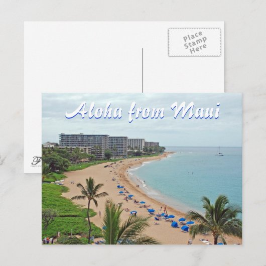 マウイハワイ ポストカード (正面/裏面)