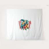 マウイハワイTシャツガールガールウィメンキッズシータートルハウ タペストリー (正面(横))